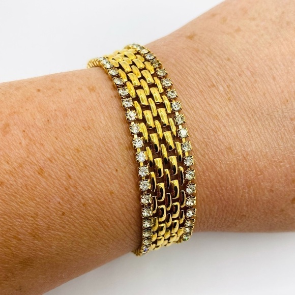 KJL Kenneth Jay Lane Bracelet Crystals Vintage - Picture 5 of 10